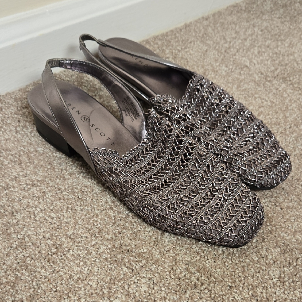 Karen Scott Metallic Loafers